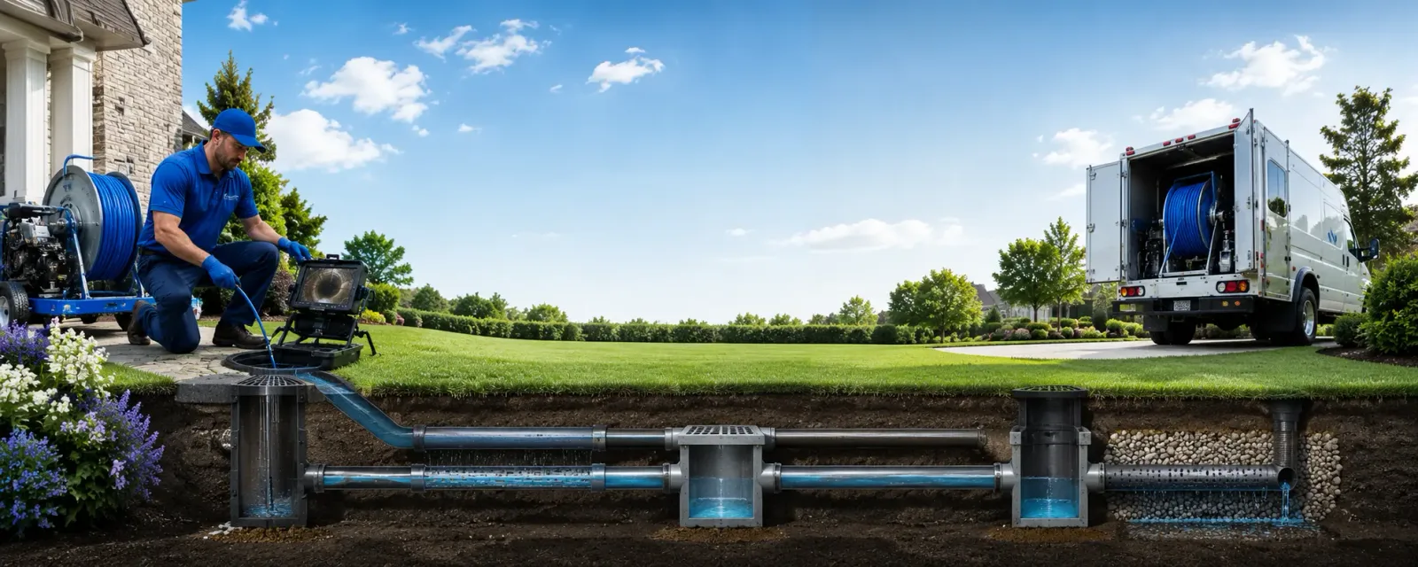 Outdoor drain cleaning information for Garland, TX